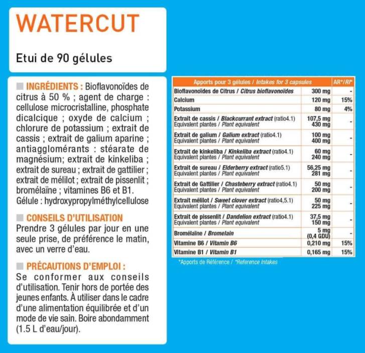 WaterCut | Διουρητικό περίσσεια νερού - 90 κάψουλες