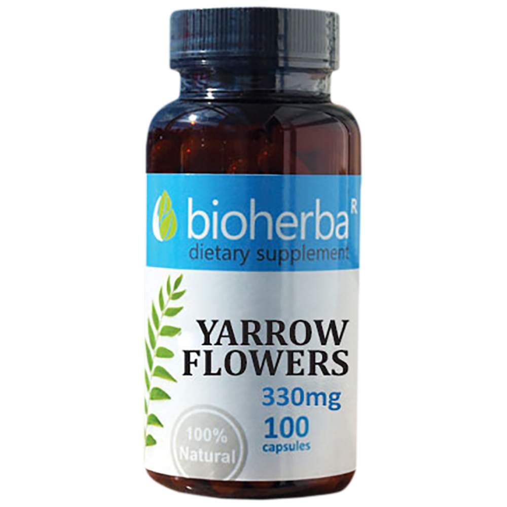 Yarrow Flowers 330 mg - 100 капсули