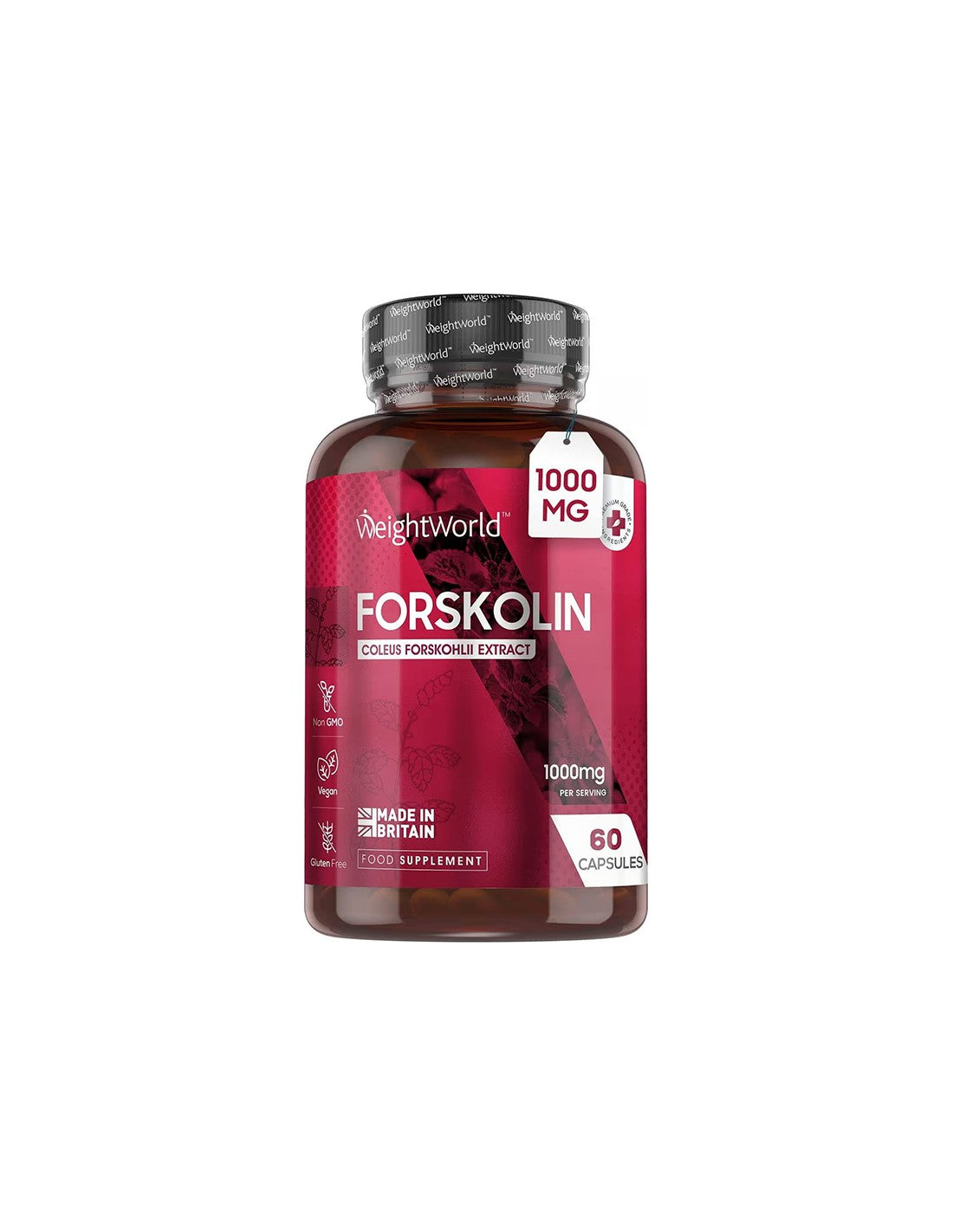 Здравословно отслабване - Форсколий 1 g, 60 капсули - Forskolin