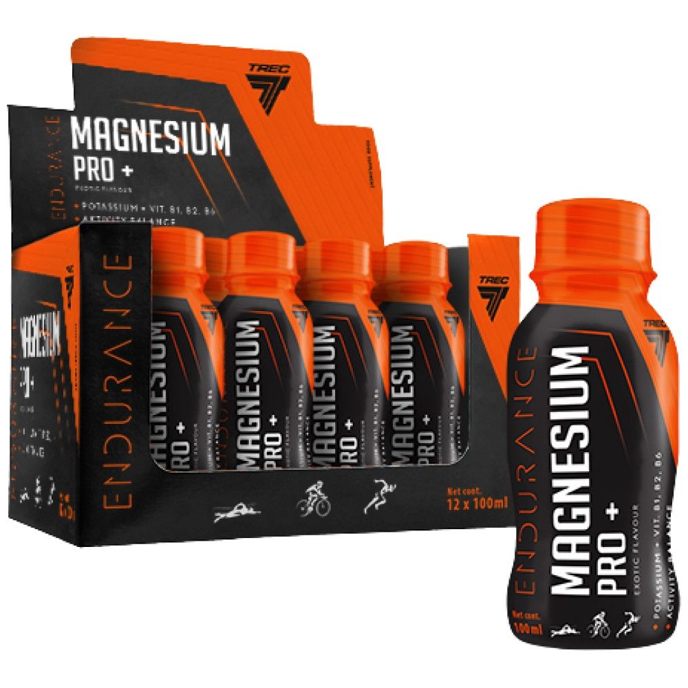 Magnesium Pro+ Endurance | with Potassium & Vitamin B1, B2, B6 - 12 x 100 мл