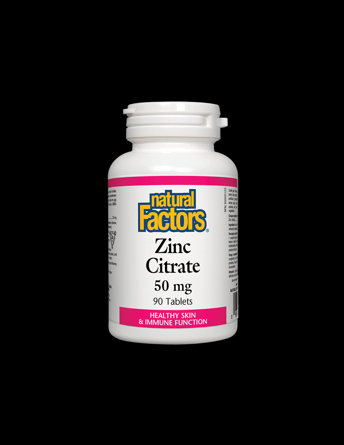 Zinc Citrate / Цинк (цитрат) 50 mg х 90 таблетки Natural Factors